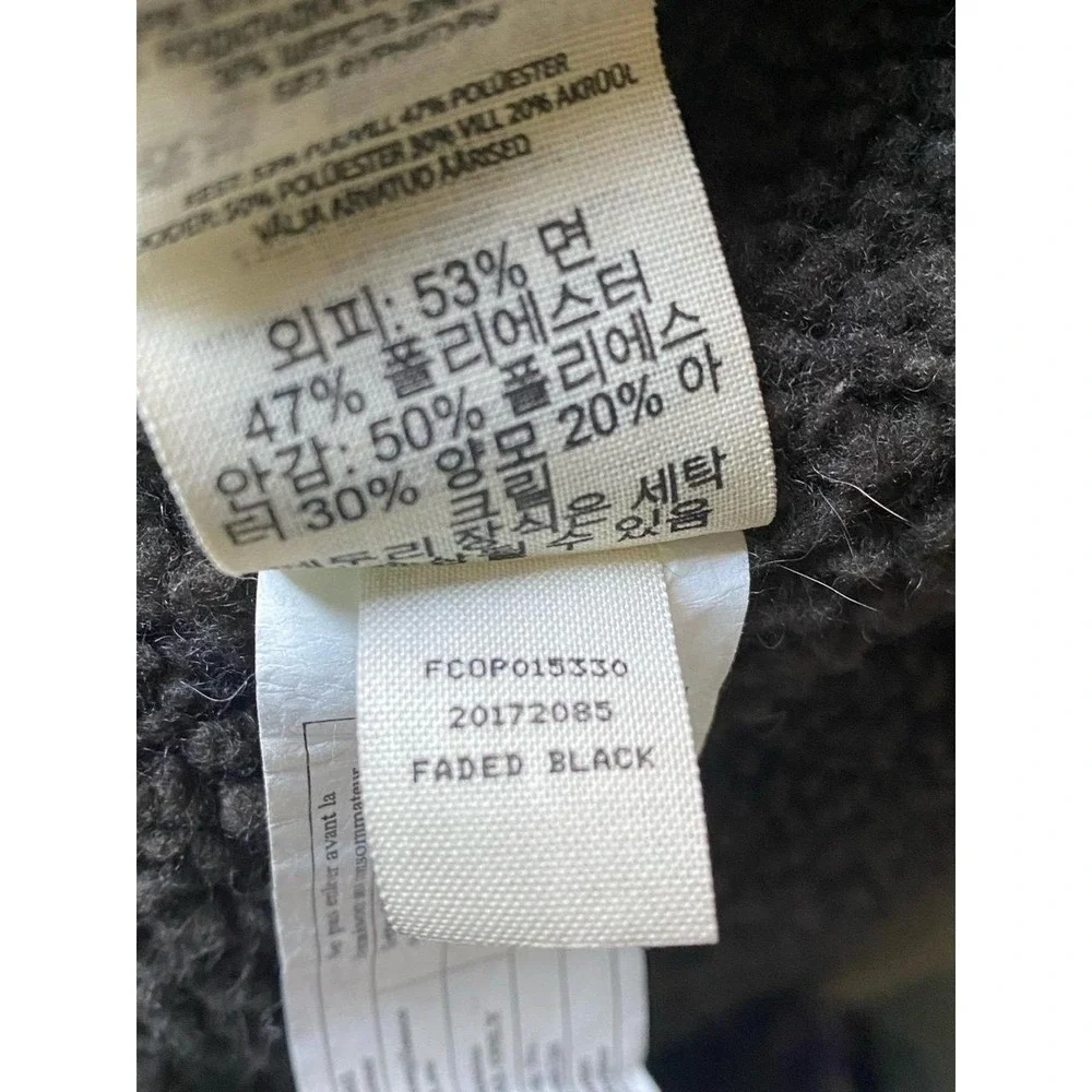 CC Filson Jacket XL Faded Black Sherpa Lined Coat R2